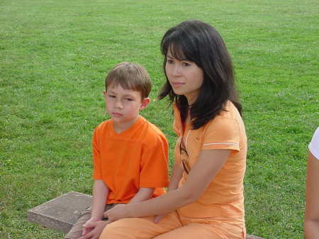 My wife and youngest son.