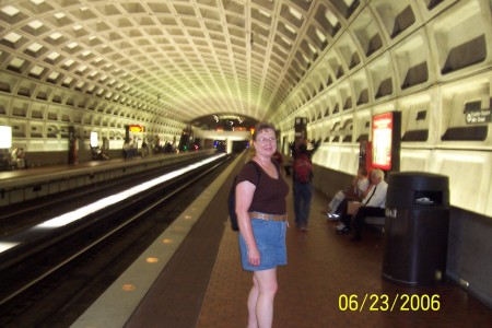 Me in Washington DC Subway