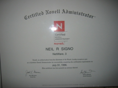 Novell Netware 3 Certification