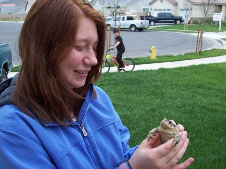 Sabrina and a critter!