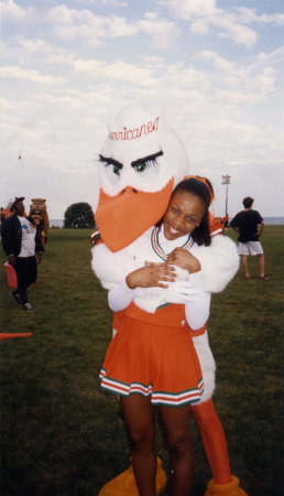 Leah & Sebastian, U Miami mascot