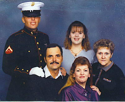 Tyson, Rick, JoAnna, me & Rick's mom. Dec 1999