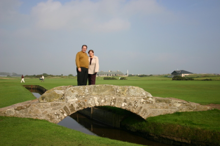 The hubby and me in Scotland--St. Andrews