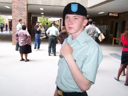 Josh graduated from basic training