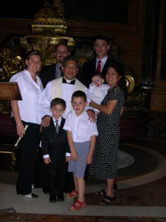 Vatican 2005 - baptizing youngest - Ernest