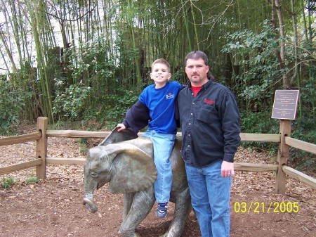 Rodney and Tyler at the zoo!!