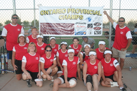 Me and my women's softball team