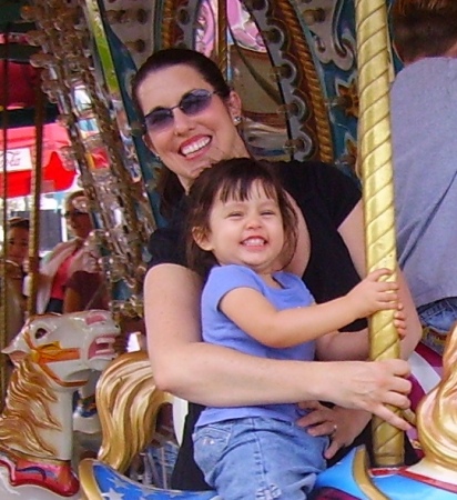 On Carousel with our Isabella!