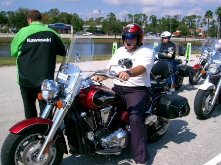 in daytona testing a 2000cc kawasaki