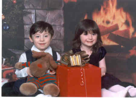 Emily and Gabe Christmas 2005
