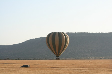 Hot Air Balloon over Serengeti