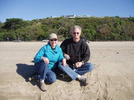 Lee and Betsy at Malibu, Christmas '06