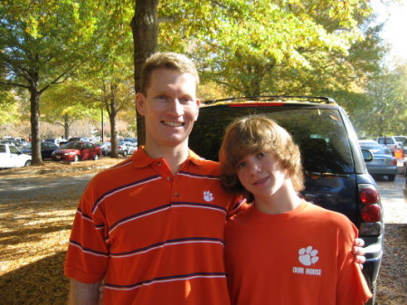 Clemson football game with my son