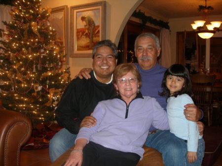 With Coach Wayne Roberts, his wife Joan and Ixya at their house in Sedona, AZ, December 2006