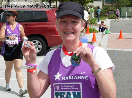 Marianne at San Diego Rock n' Roll Half Marathon June 2007