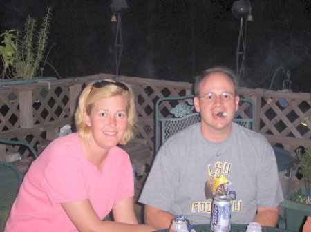 Scott and Sheri survived Katrina with Beer and a Stogie!