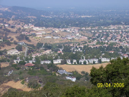 View of Almaden Valley from Quicksilver Park