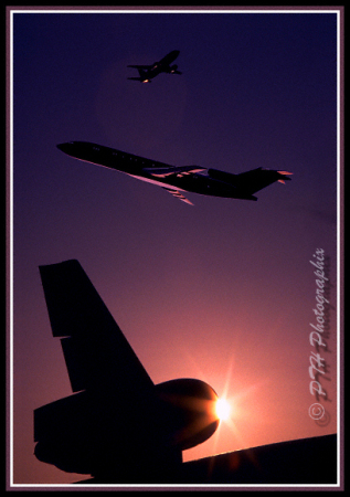 Sunrise Jet Collage