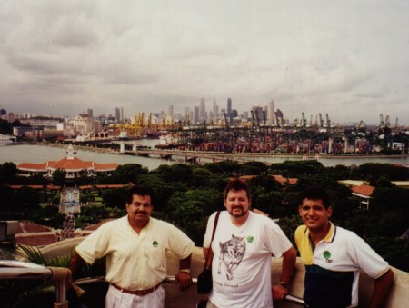 With friends in Singapore