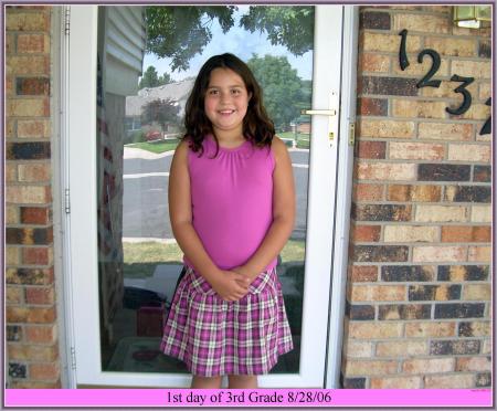 Samee- 1st day of 3rd grade 8/28/06