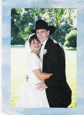 RICK & I ON OUR WEDDING DAY-2000 AUG 12