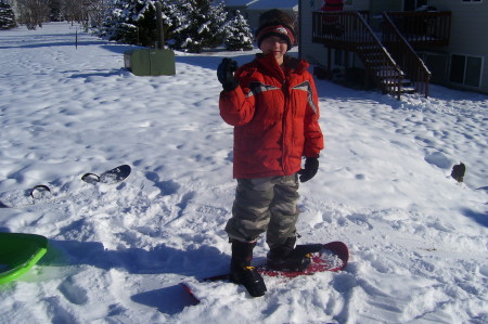 tanner snowboarding