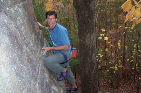 Climbing "Best Seat in the House" 5.9, Obed River