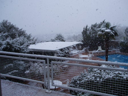 Snowing at our house in AZ