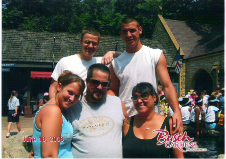 Norris-Mitchell Family at Busch Gardens Father's Day 2006