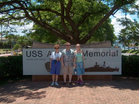 Ken, Mom, and Niece at Pearl Harbor