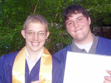 Stephen & his friend Dallas at graduation