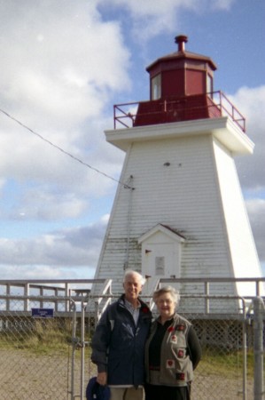 Tom and Florence Scott at the Port McNeil Lighthouse