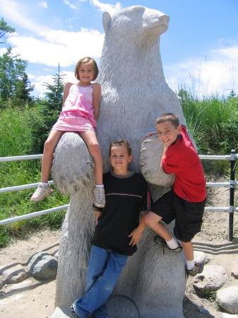 L to R - niece Kameryn,son Zack,nephew Christian