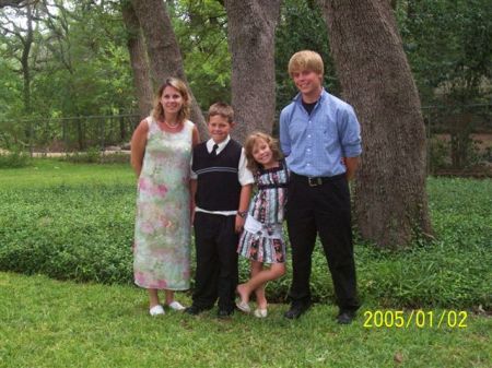 My Family in our Back Yard