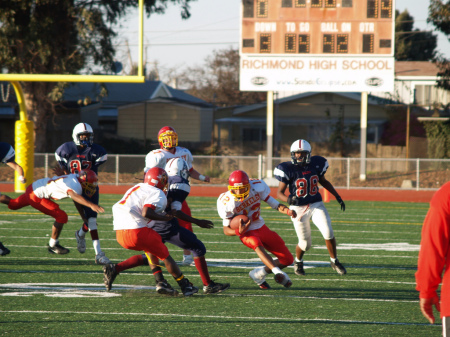 JV football against Richmond