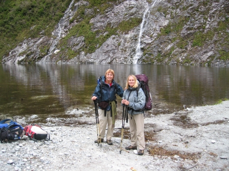 Hiking 33.5 miles; The Milford Trek in New Zealand with Trude