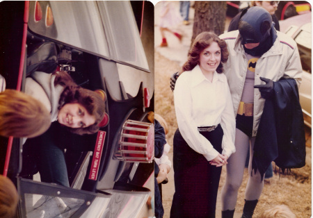 1977 Batman~Adam West and me in the Batmobile~