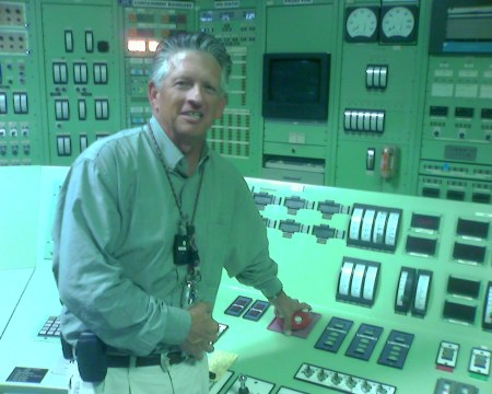 At the controls of the reactor