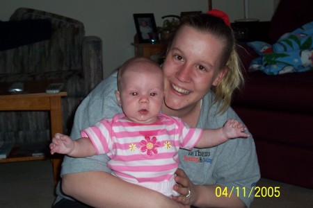 Me and Chelsea, 4 1/2 months old