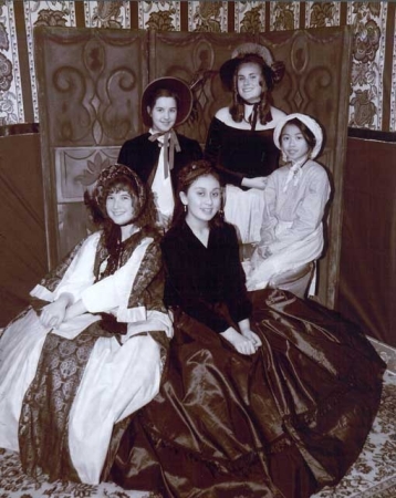 Christmas 2006 - Marina (bottom right)w/ friends at the Dickens Fair