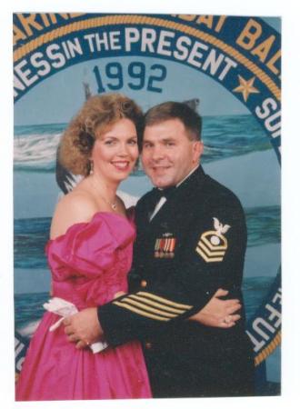 Angela and Alan at Navy Ball