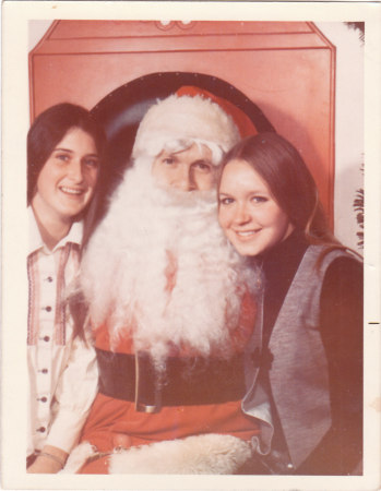 This is Donna Valentine and me visiting Santa