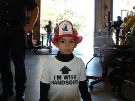 Jonathan at the firehouse