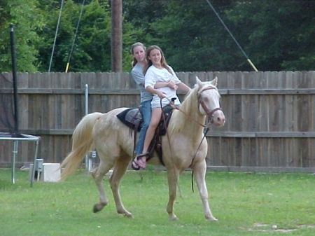 Brittany on Serenity w/ her friend Hannah
