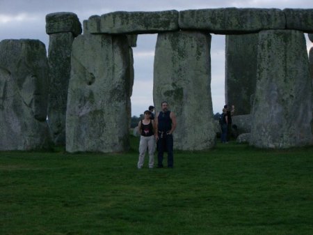 Me and Howard in front of Stonehenge