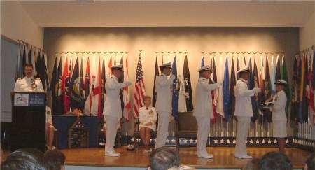 Flag Ceremony, Navy Retirement, June 2003