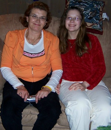 My mom and sister Dec. 24, 2005