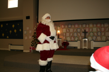 Me Playing Santa at my sons school 08