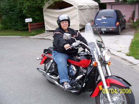 me on a motorcycle