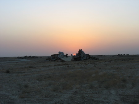 End of a Day in Iraq'